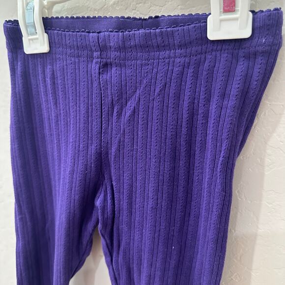 Tea Collection Royal Purple Pointelle Leggings - Picture 2 of 6